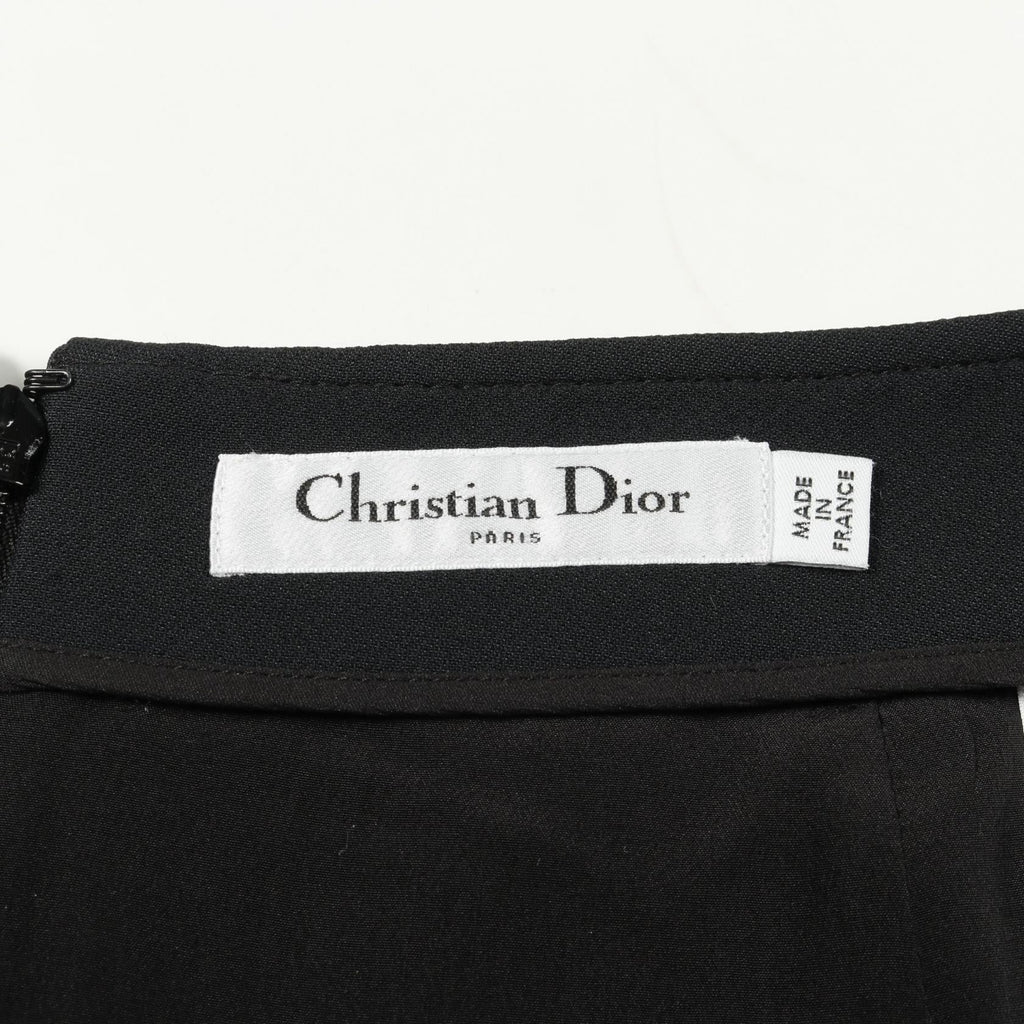 Christian Dior CD Buckle Wool Silk Skirt