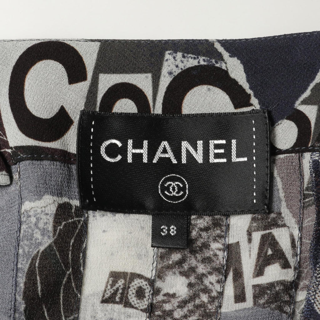 Chanel Coco Mark Camellia Silk Dress