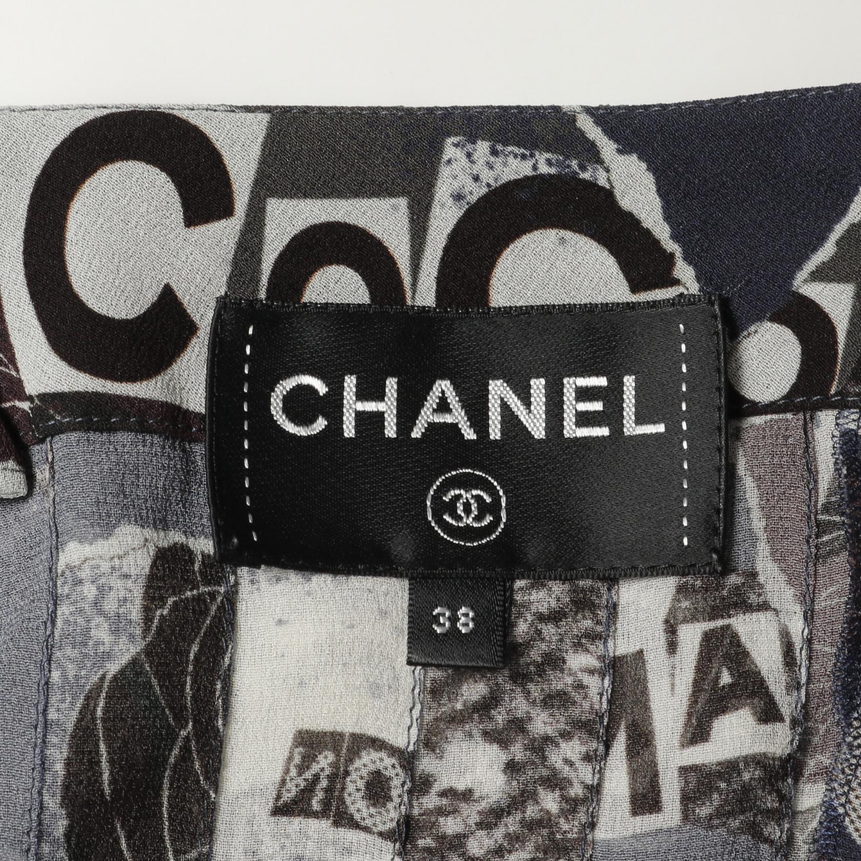 Chanel Coco Mark Camellia Silk Dress