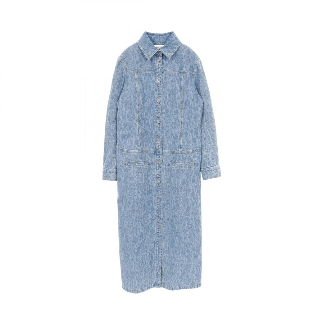 Chanel Camellia Denim Cotton Dress