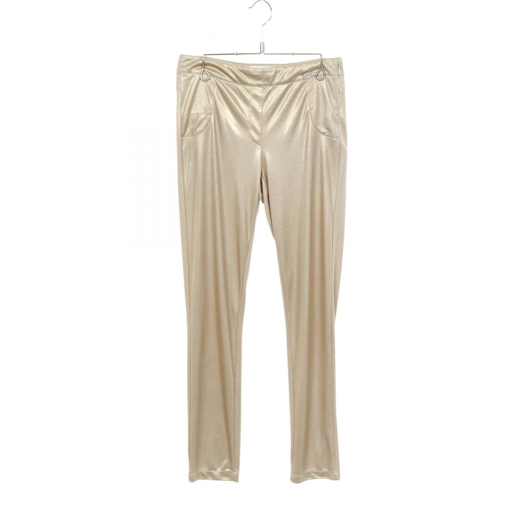 Chanel Coco Mark Button Polyester Pants