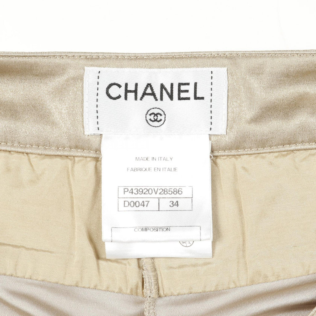 Chanel Coco Mark Button Polyester Pants