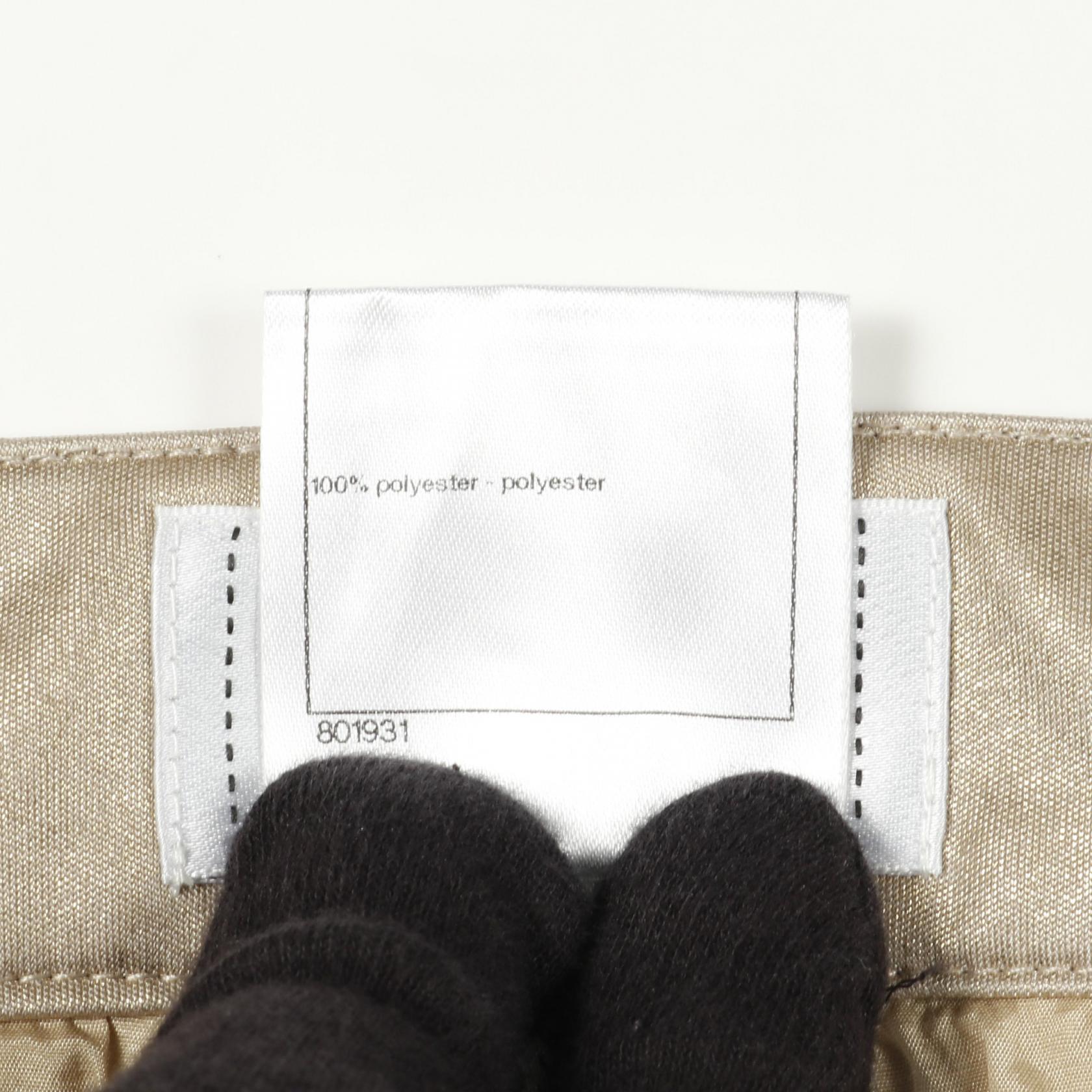 Chanel Coco Mark Button Polyester Pants