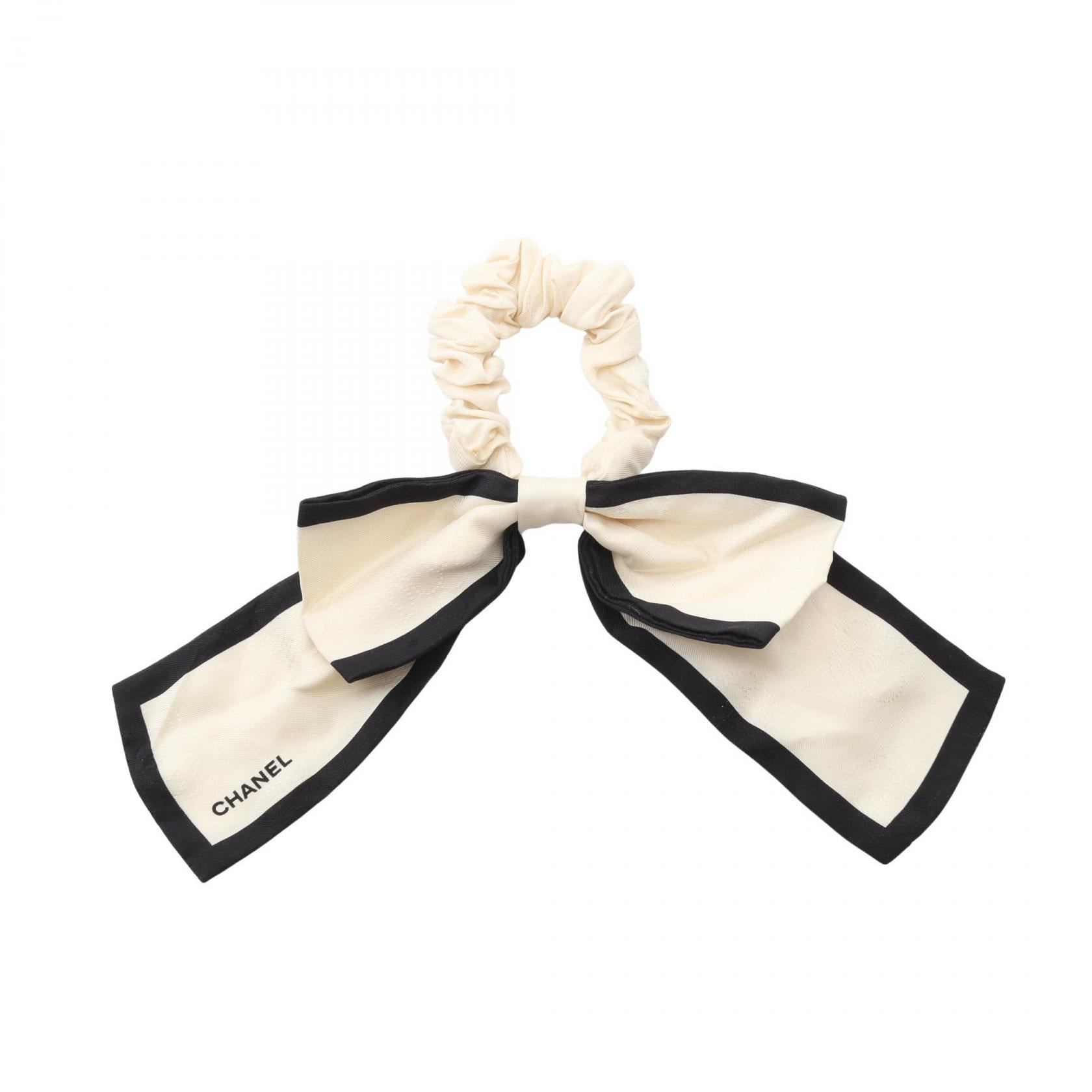 Chanel Camelia Silk Scrunchie
