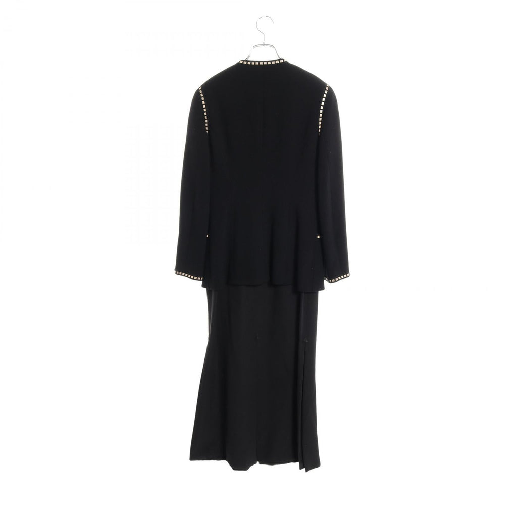 Chanel Camelia Button Wool Silk Suit
