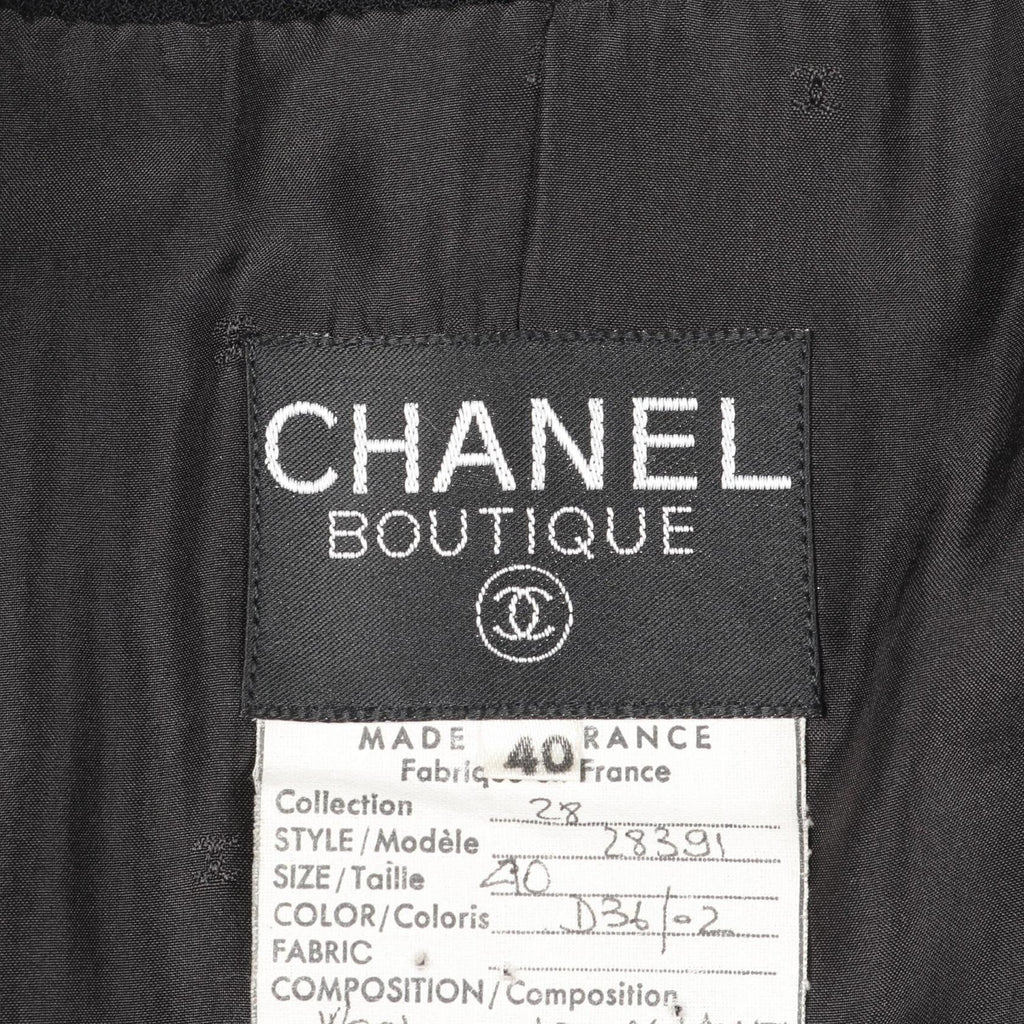Chanel Camelia Button Wool Silk Suit
