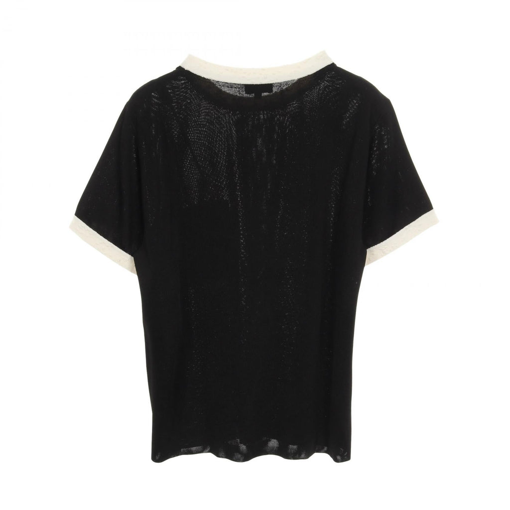 Chanel Coco Mark Button Viscose Knit Top