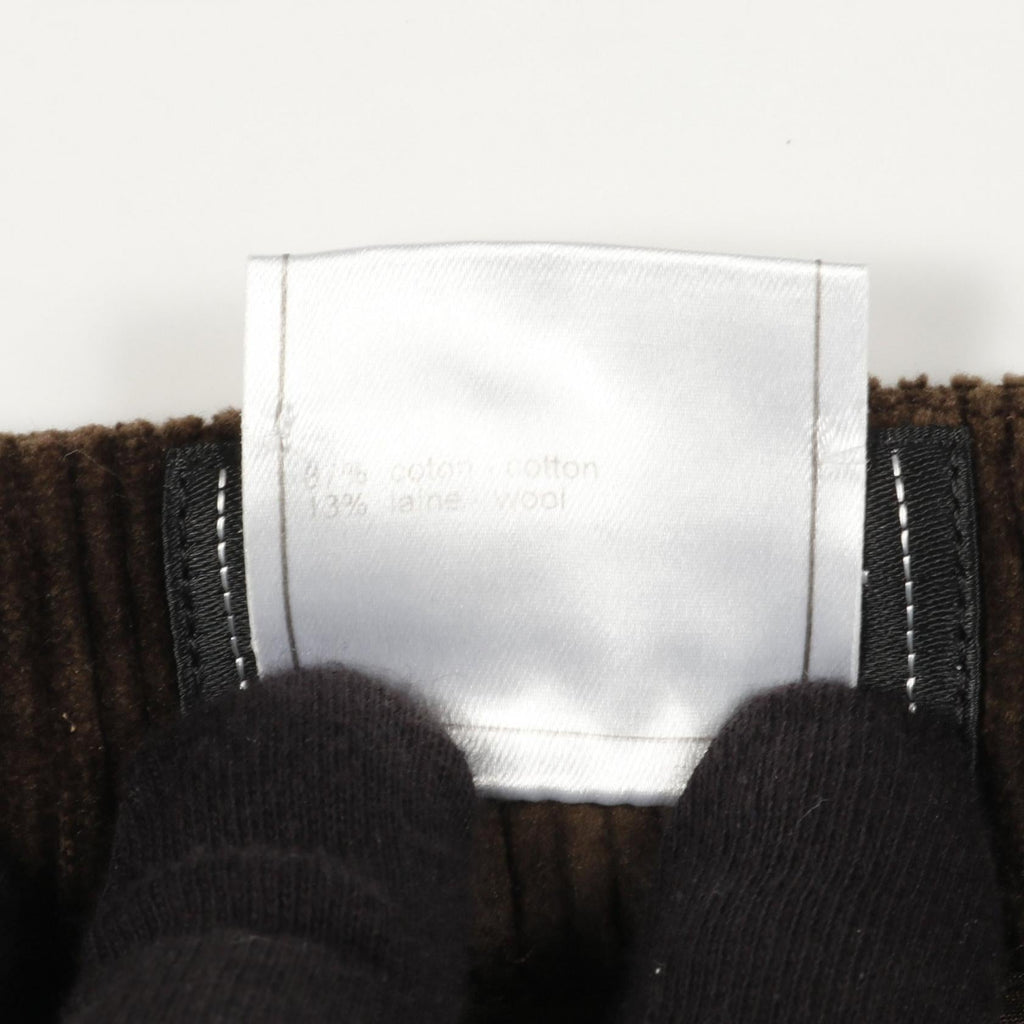 Chanel Coco Mark Button Corduroy Cotton Wool Pants