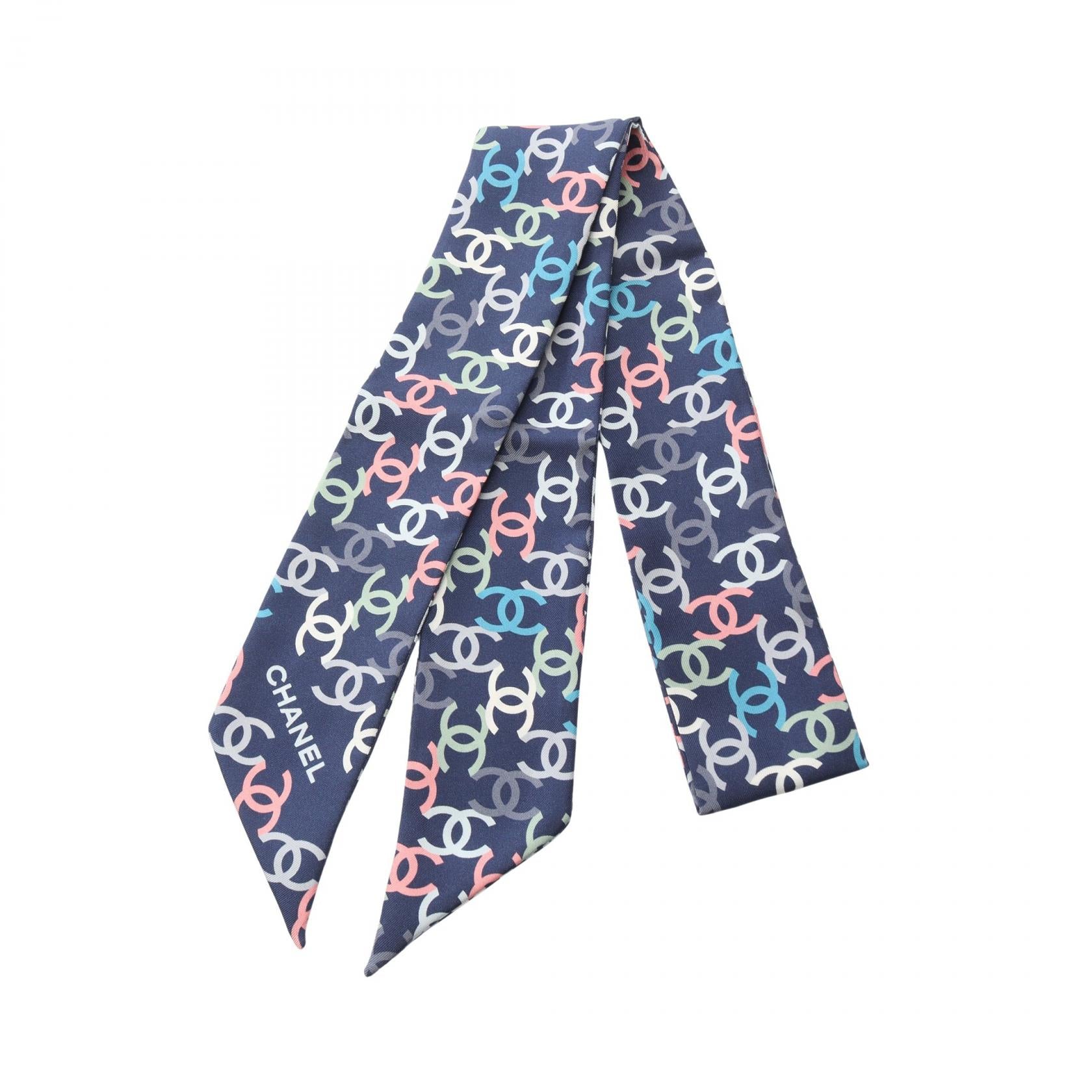 Chanel Coco Mark Silk Scarf