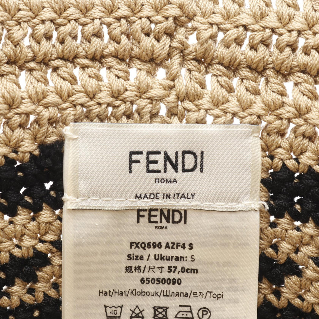 Fendi FF Logo Cotton Hat