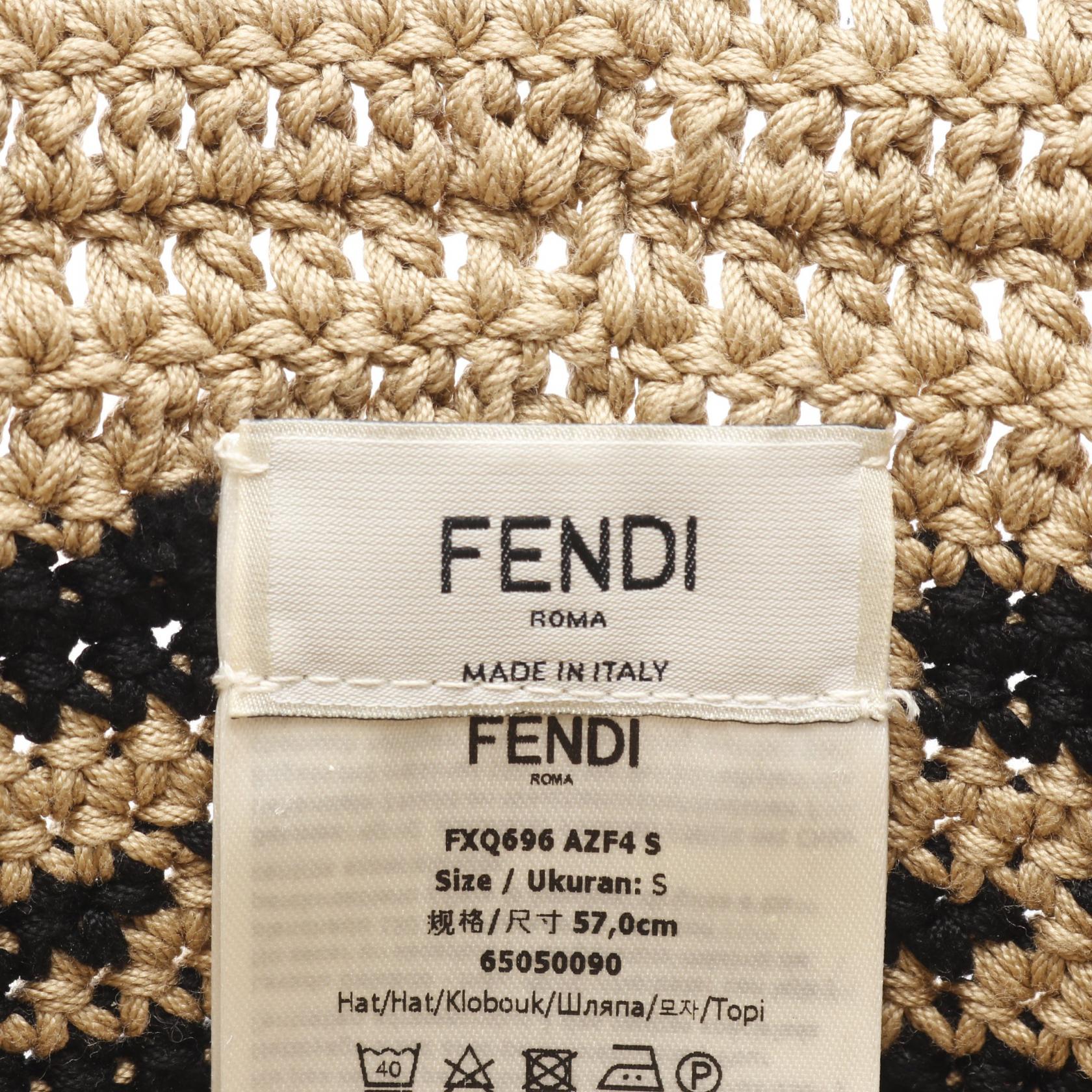 Fendi FF Logo Cotton Hat