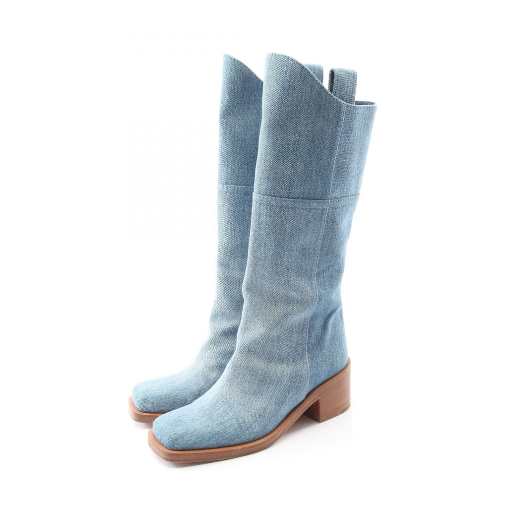 Chanel Coco Mark Denim Boots