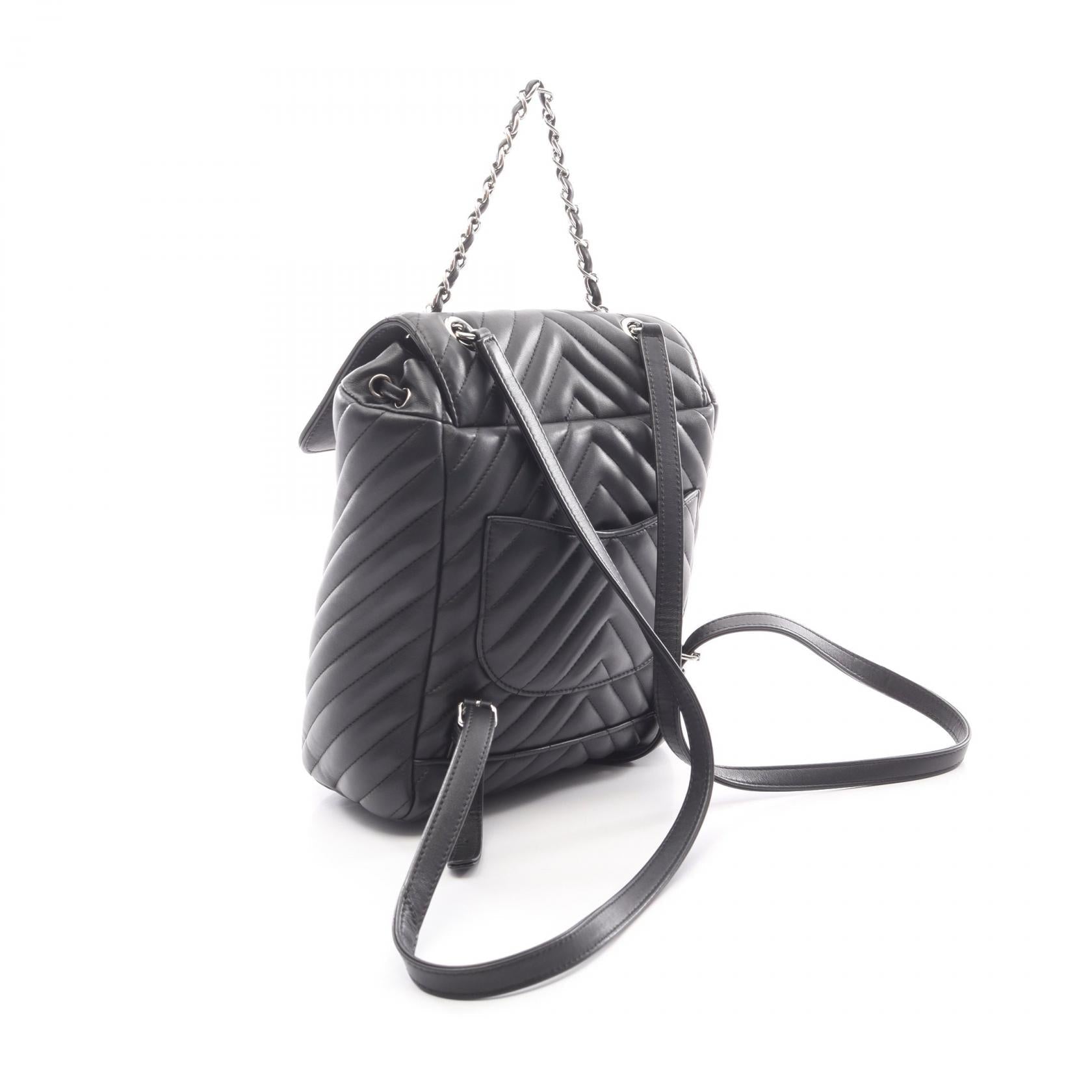 Chanel V-stitch Chevron Lambskin Backpack