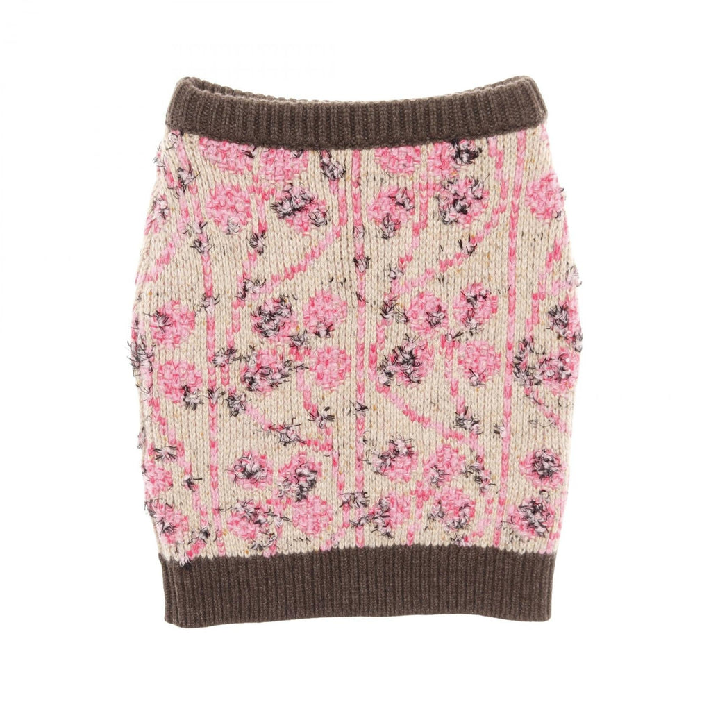 Chanel Coco Mark Cashmere Wool Skirt