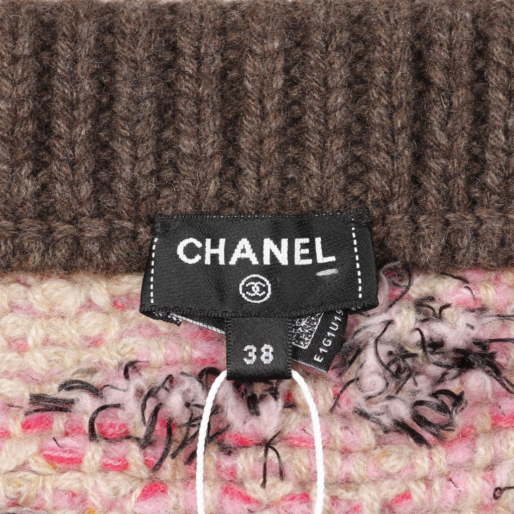 Chanel Coco Mark Cashmere Wool Skirt