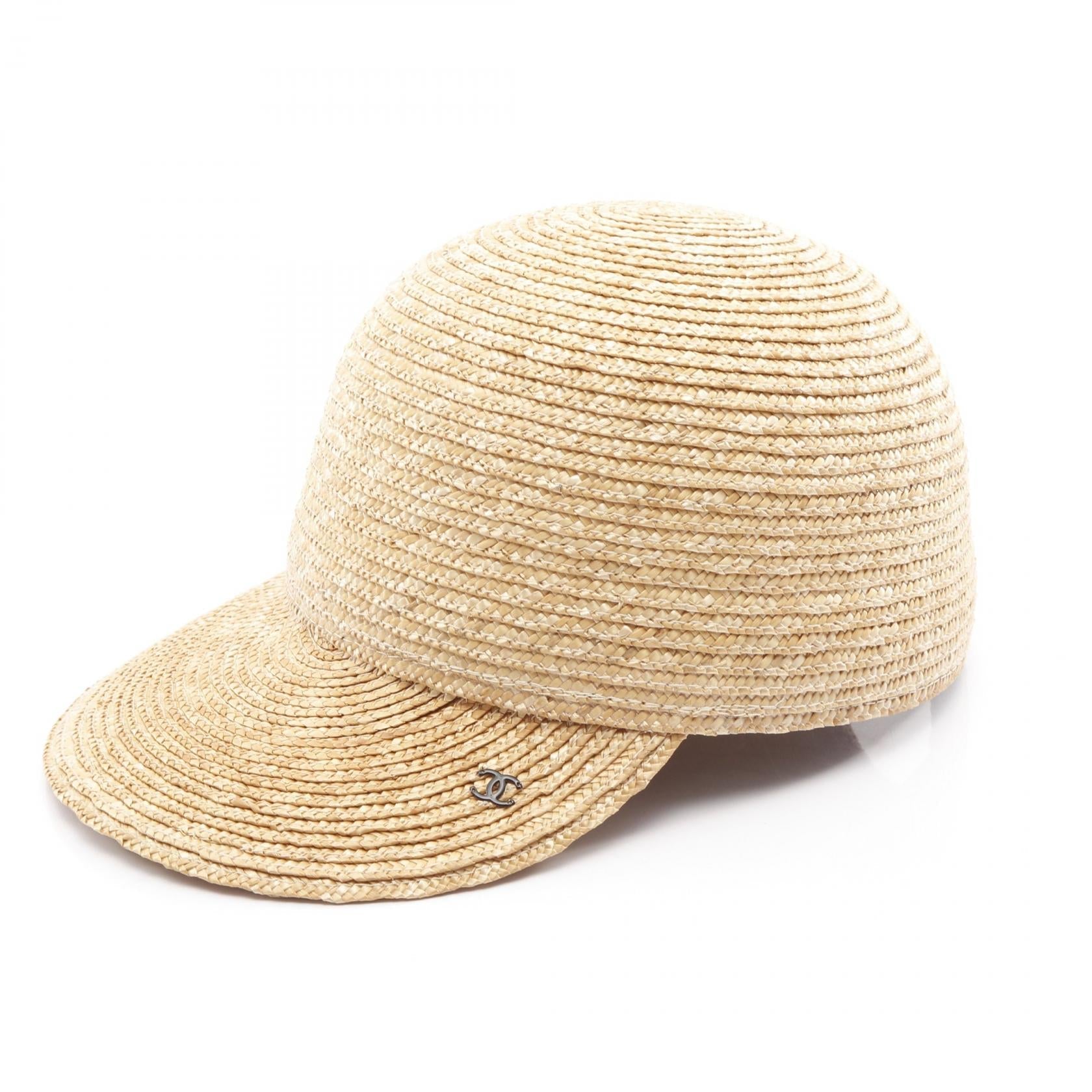 Chanel Coco Mark Straw Cap