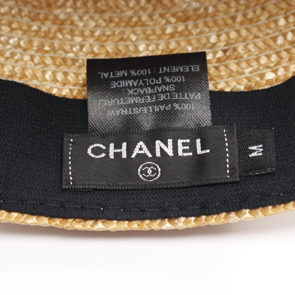 Chanel Coco Mark Straw Cap