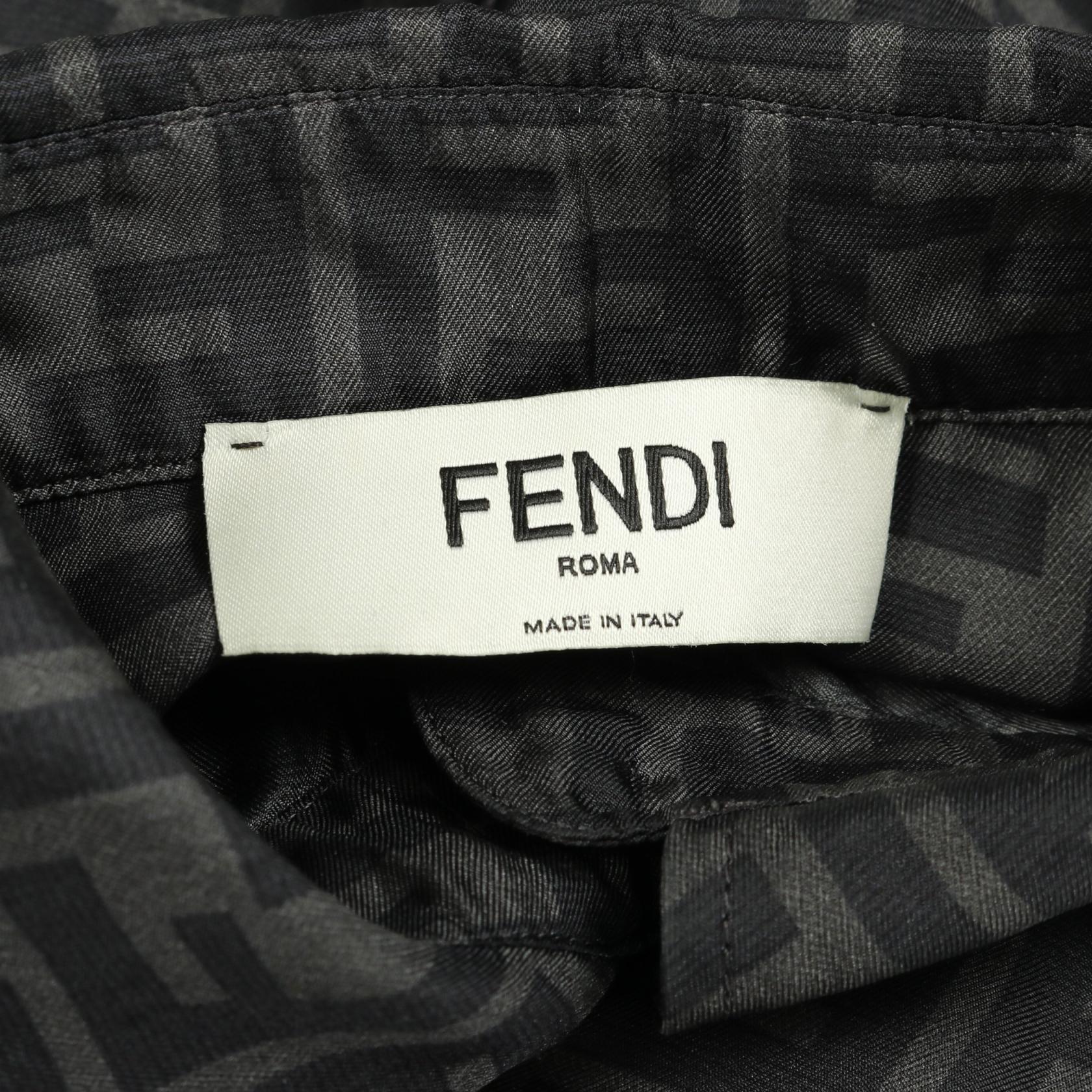 Fendi Zucca Silk Dress