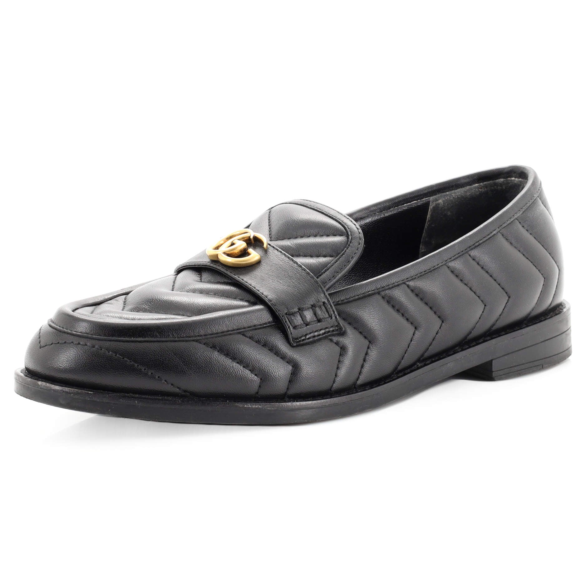 Women's GG Marmont Loafers Matelasse Leather