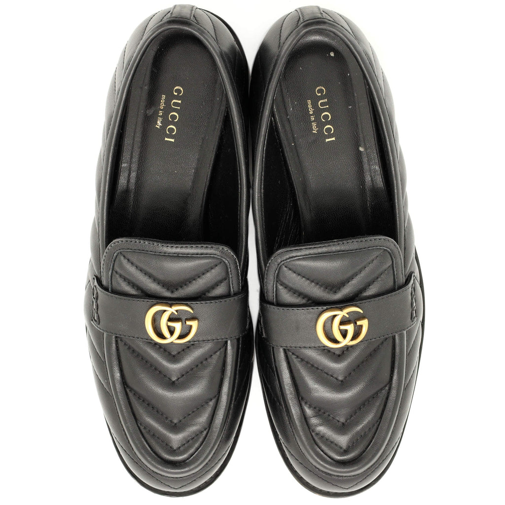 Women's GG Marmont Loafers Matelasse Leather