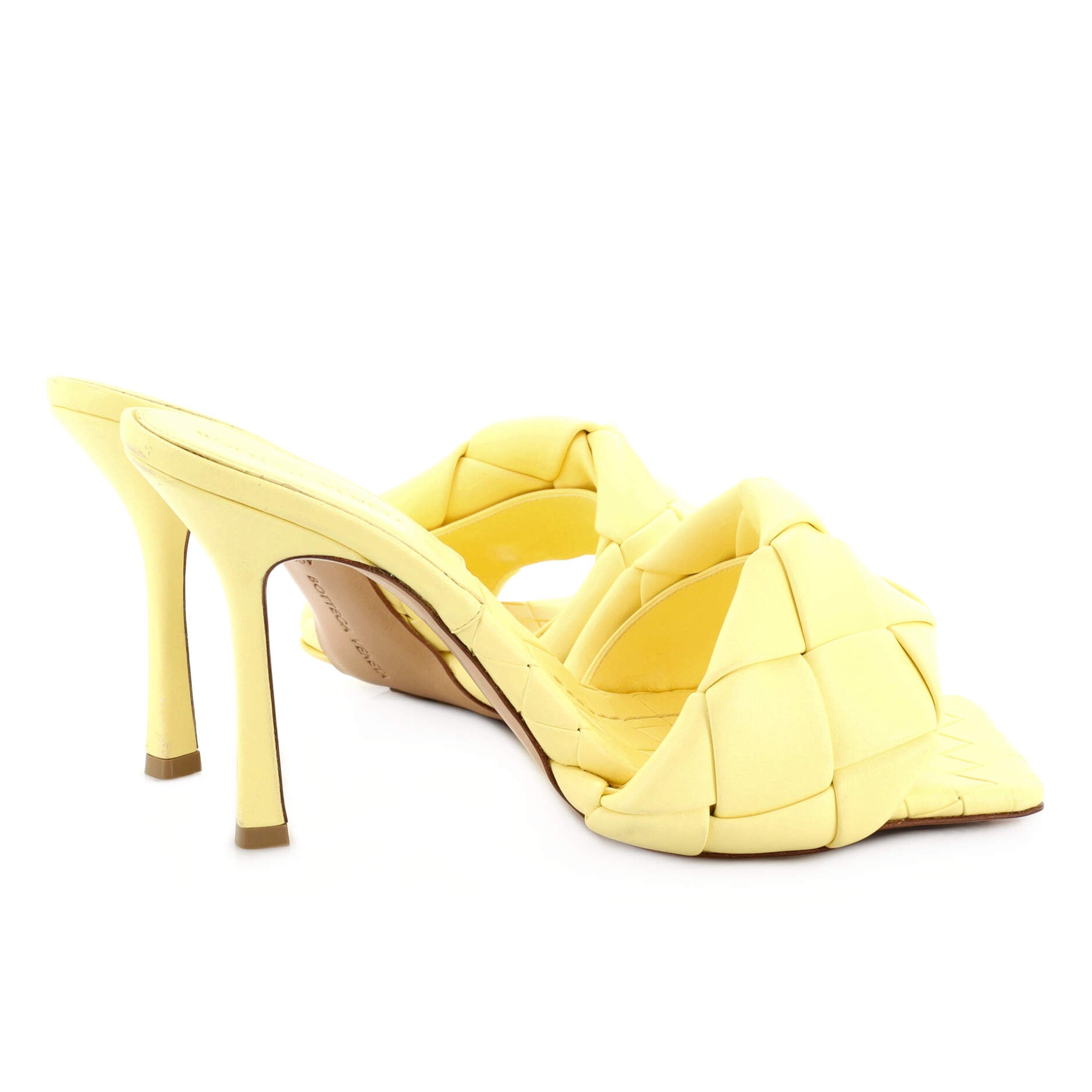 Women's Lido Heeled Sandals Maxi Intrecciato Leather