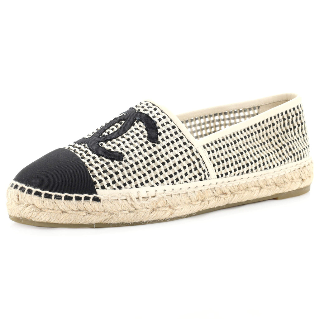 Women's CC Cap Toe Espadrilles Woven Mesh