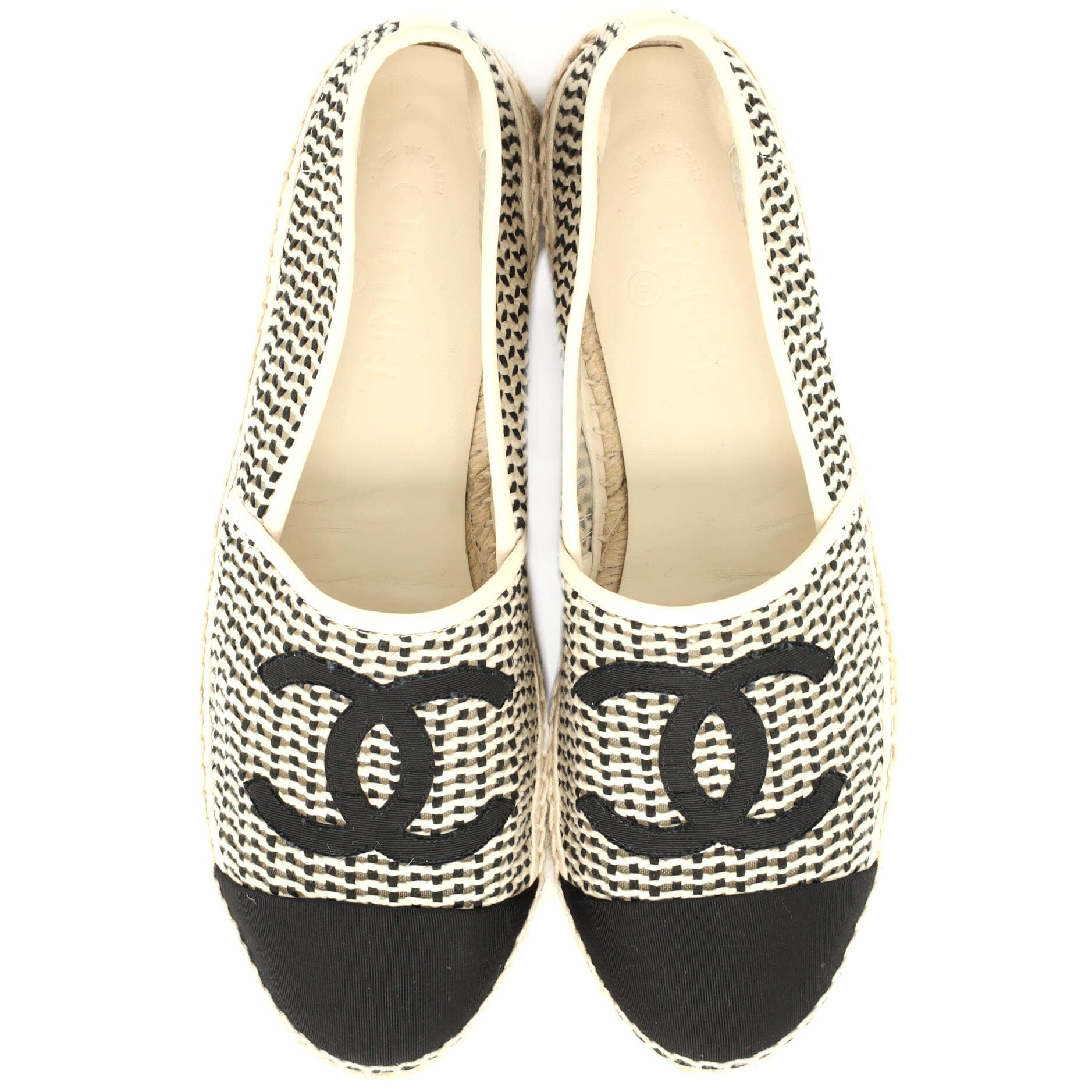 Women's CC Cap Toe Espadrilles Woven Mesh