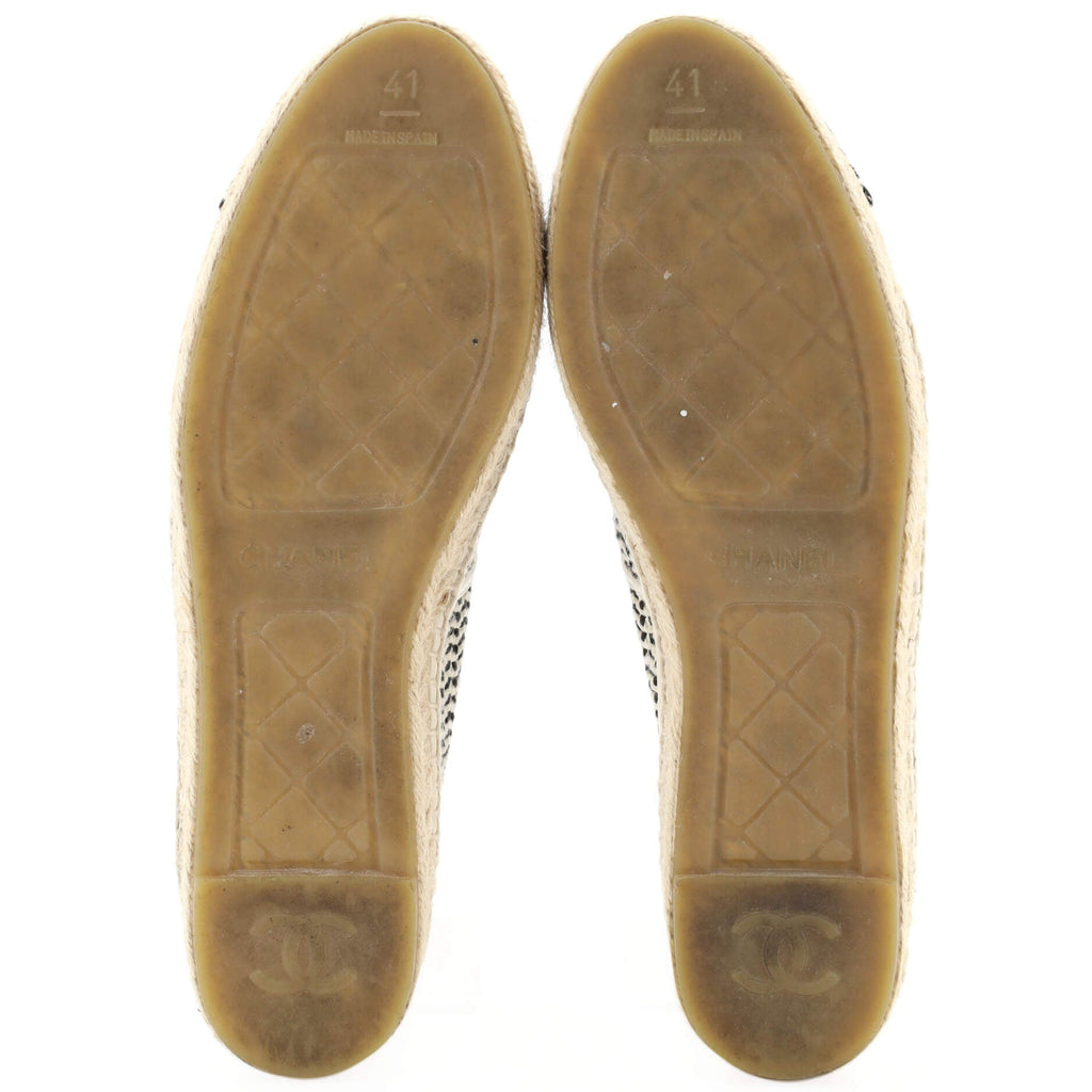 Women's CC Cap Toe Espadrilles Woven Mesh