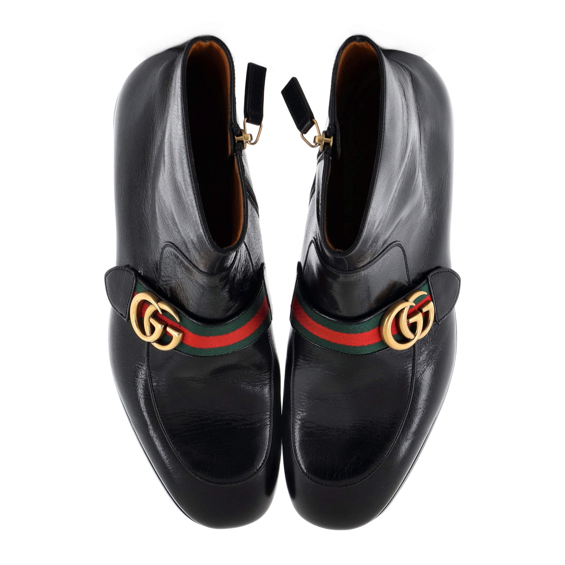 Men's GG Web Donnie Boots Leather