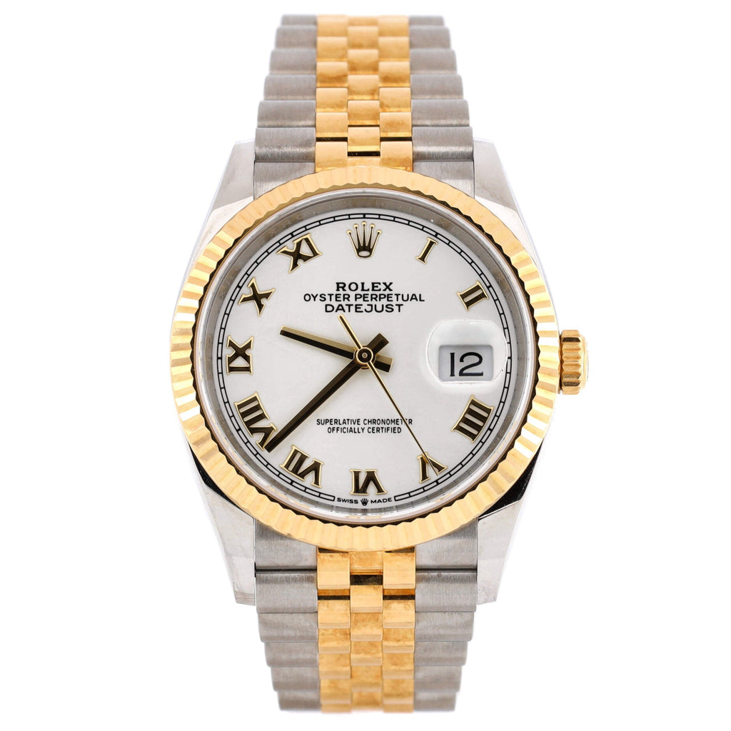 Oyster Perpetual Datejust Automatic Watch Stainless Steel and Yellow Gold 36