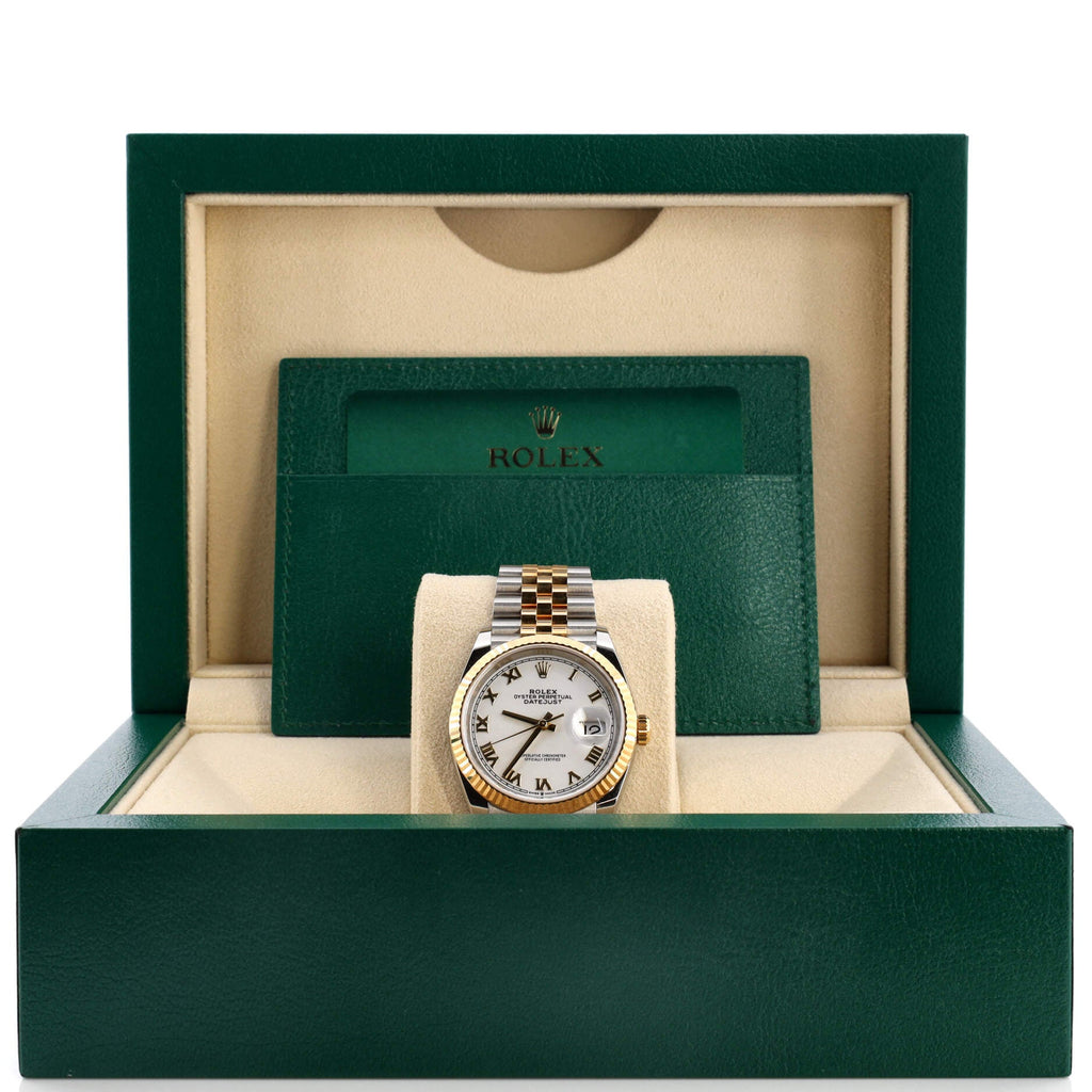 Oyster Perpetual Datejust Automatic Watch Stainless Steel and Yellow Gold 36