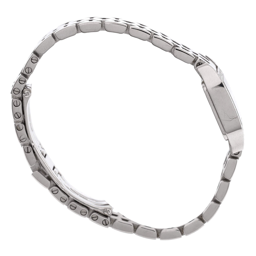 Santos Demoiselle Quartz Watch White Gold with Diamond Bezel 20