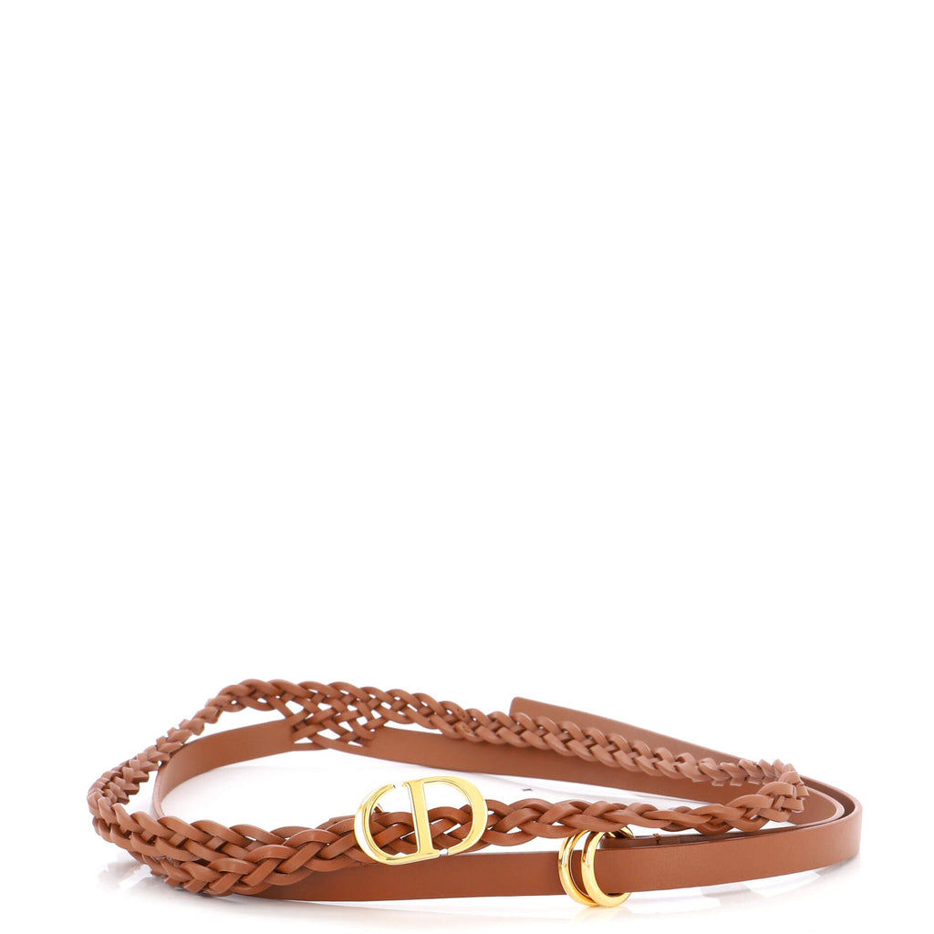 DiorDouble Belt Braided Leather Thin 75