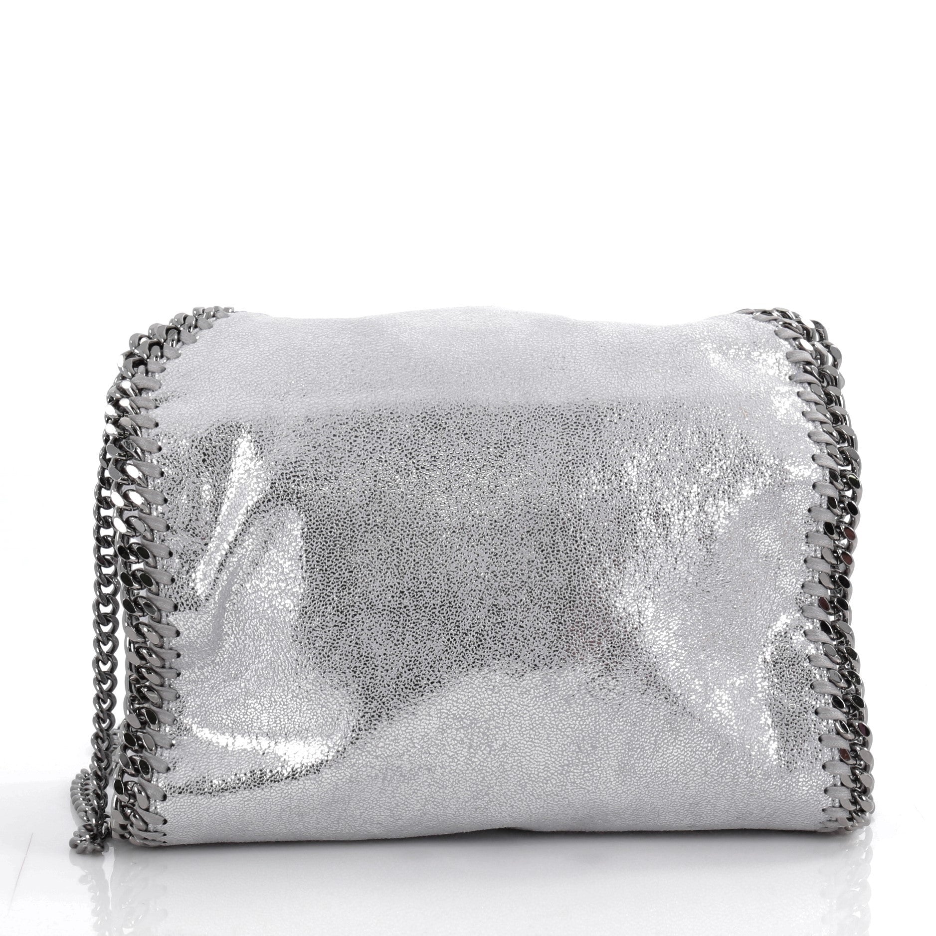 Stella McCartney Falabella Fold Over Crossbody Bag Shaggy Deer Mini