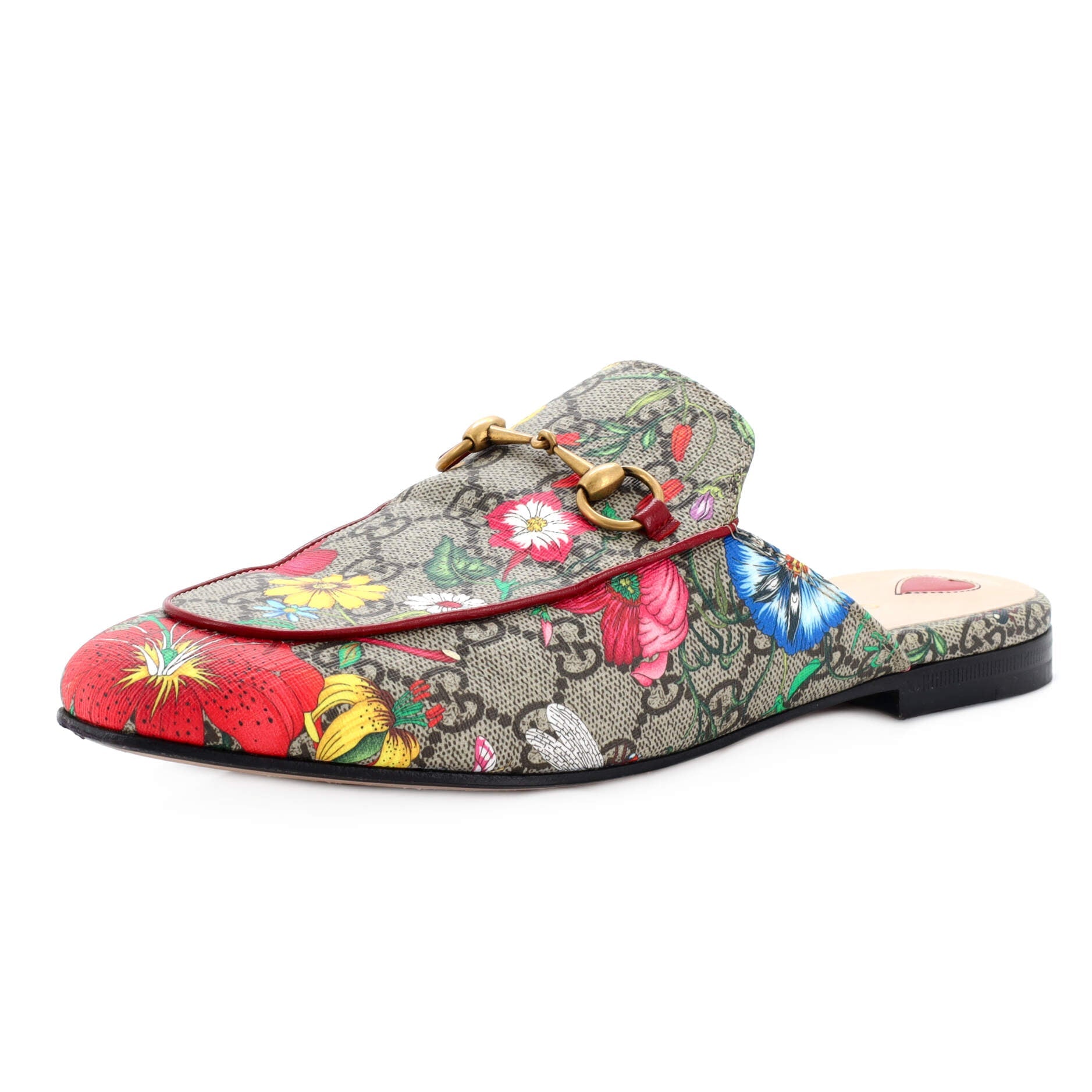 Women's Princetown Mules Flora GG Coated Canvas