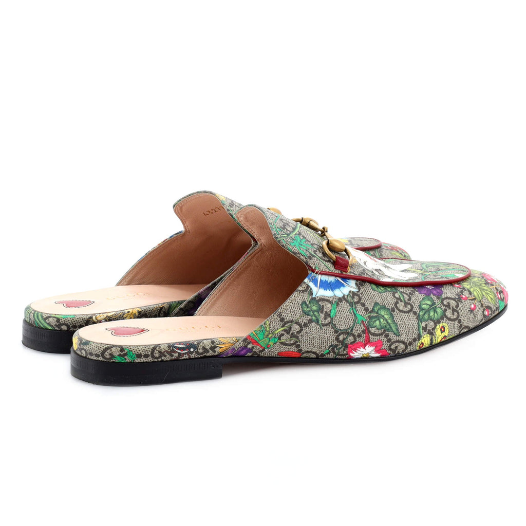 Women's Princetown Mules Flora GG Coated Canvas