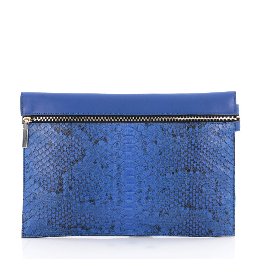 Envelope Clutch Python and Leather
