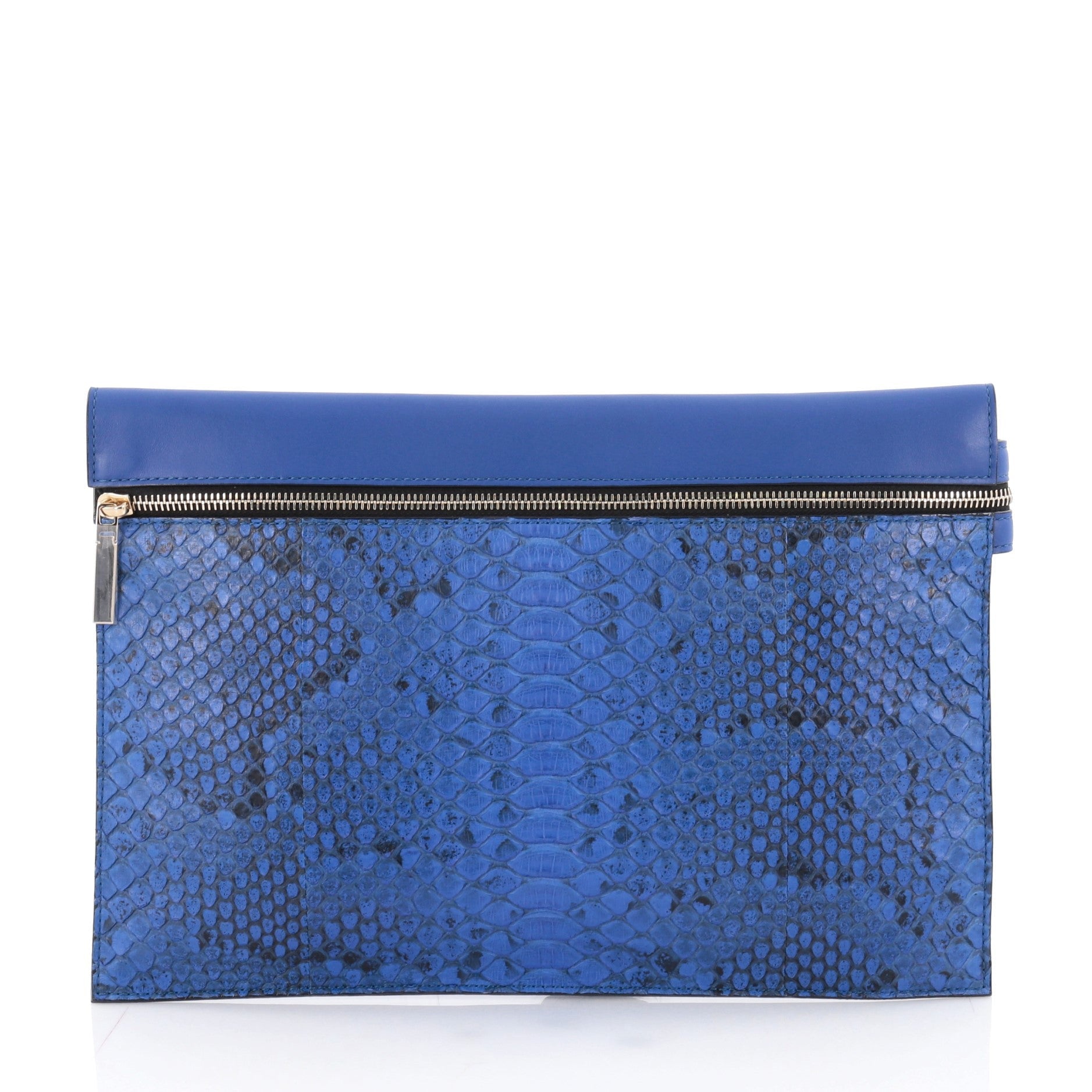 Envelope Clutch Python and Leather