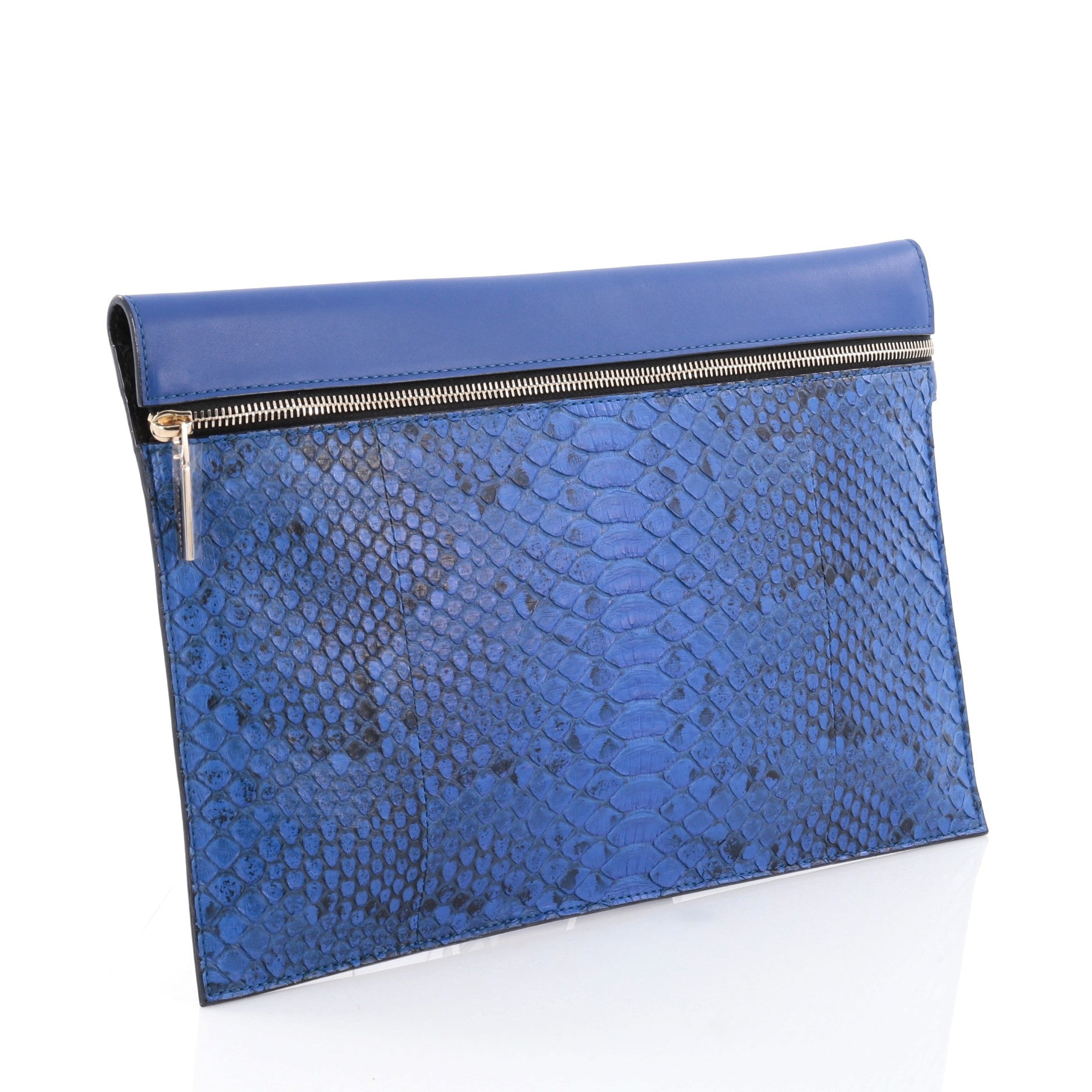 Envelope Clutch Python and Leather
