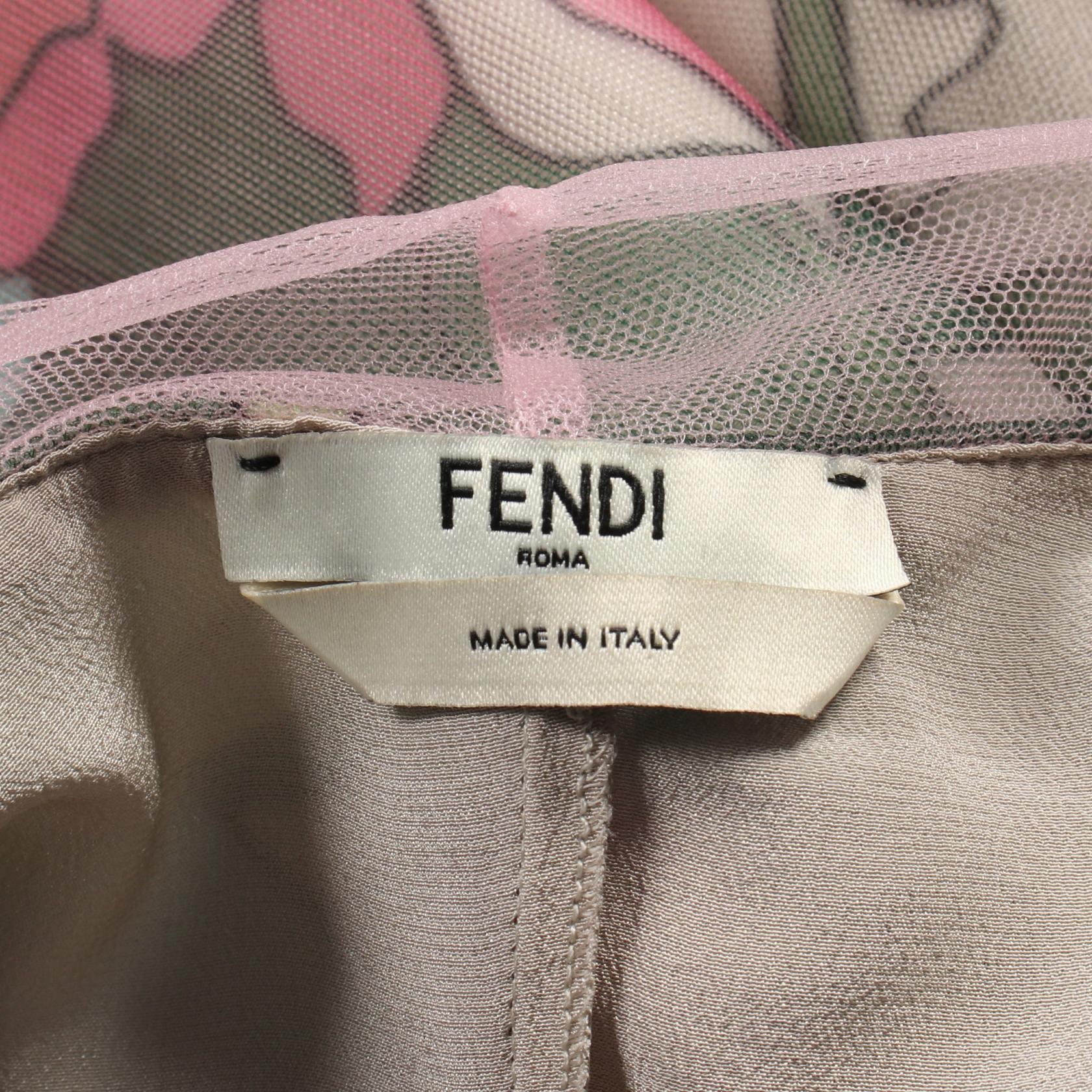 Fendi FDA786 A5Z2 Polyester Dress