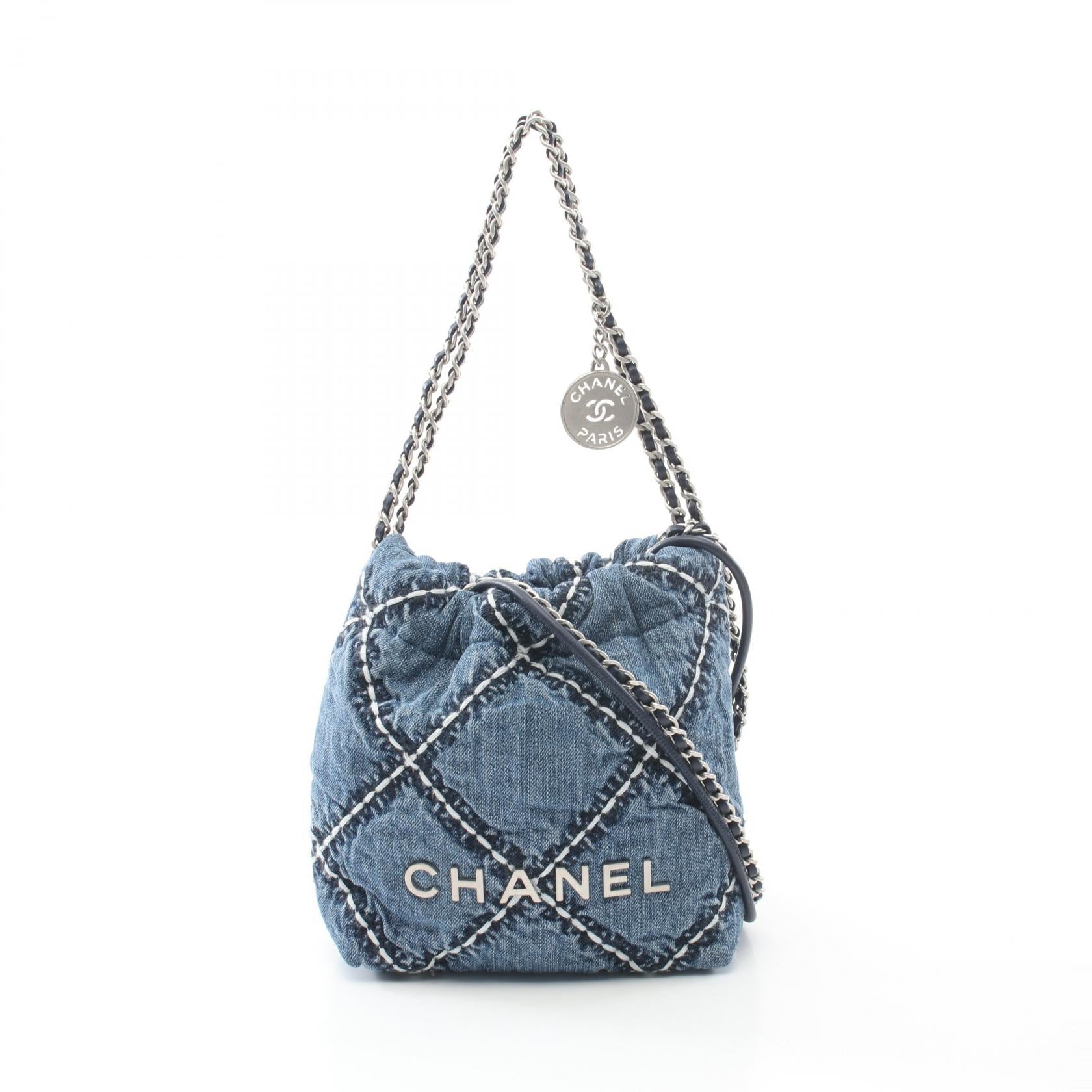 Chanel CHANEL 22 Denim Shoulder Bag
