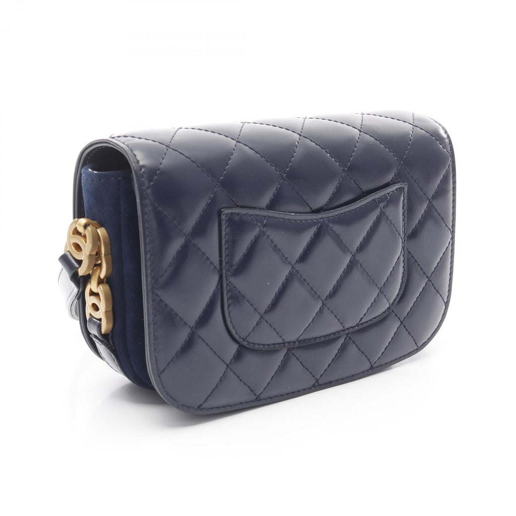 Chanel Matelasse Leather Suede Shoulder Bag