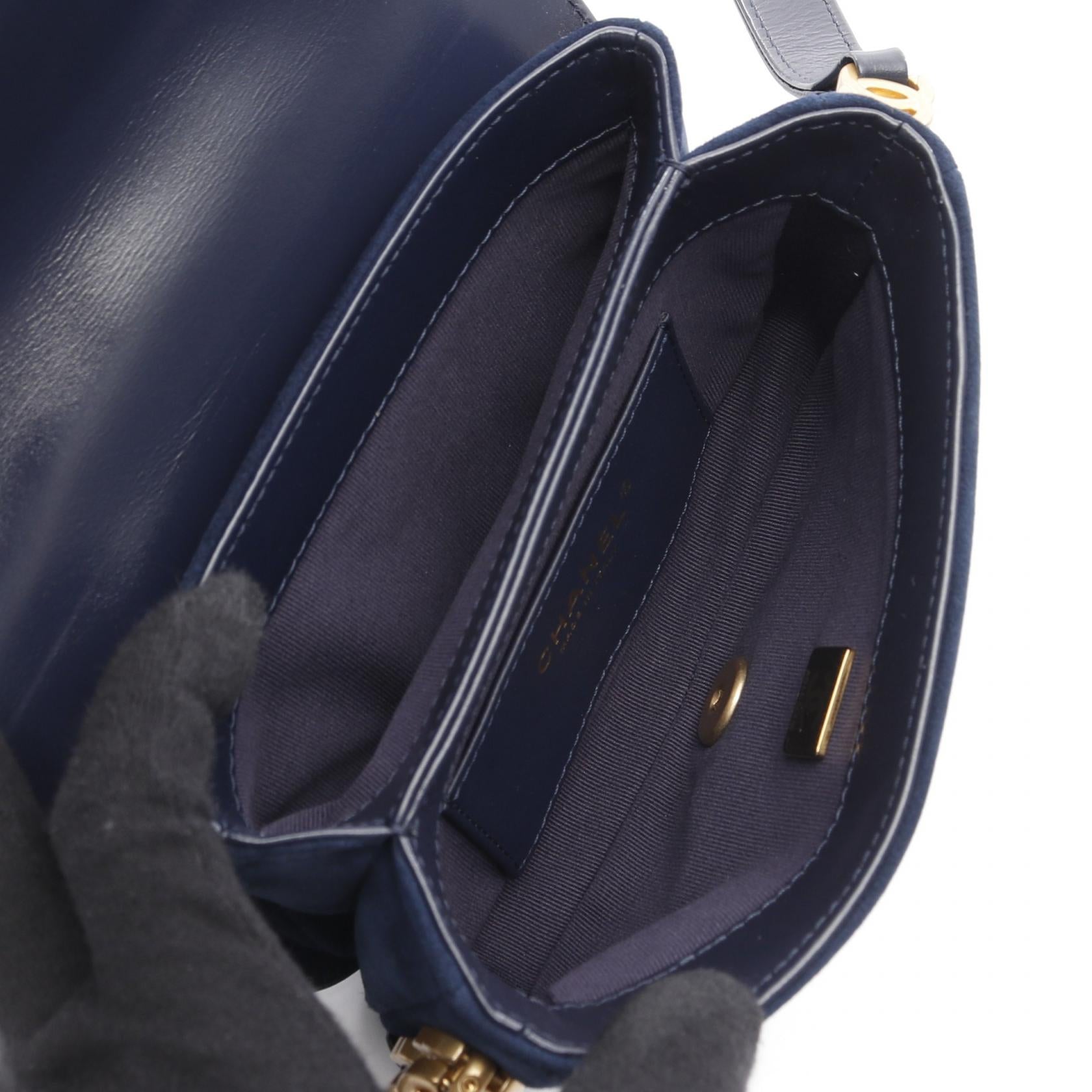 Chanel Matelasse Leather Suede Shoulder Bag