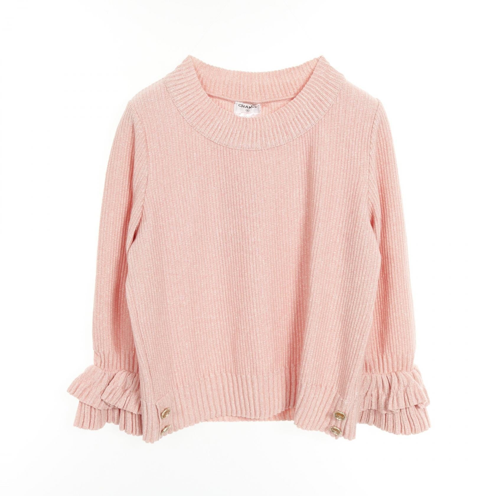 Chanel Coco Mark Button Cashmere Knitwear