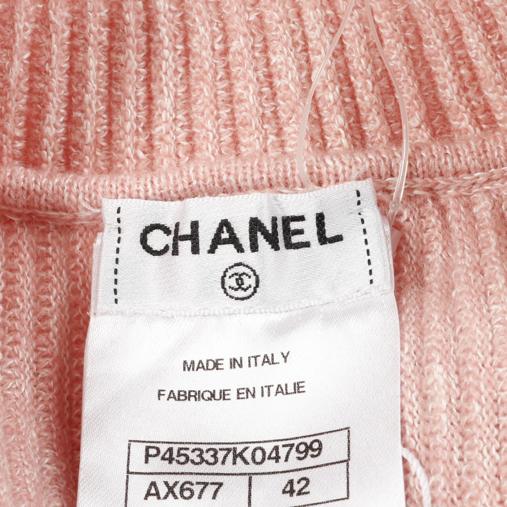 Chanel Coco Mark Button Cashmere Knitwear