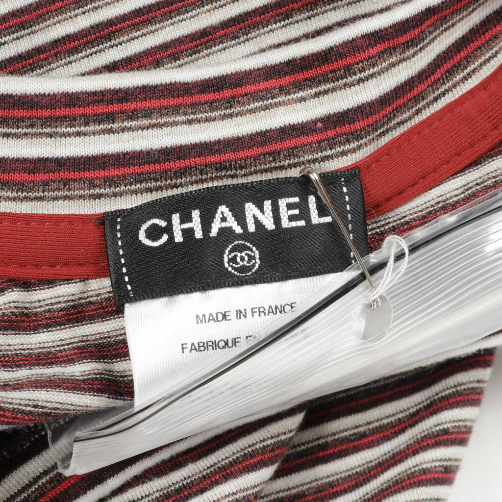 Chanel Coco Mark Button Cotton Top