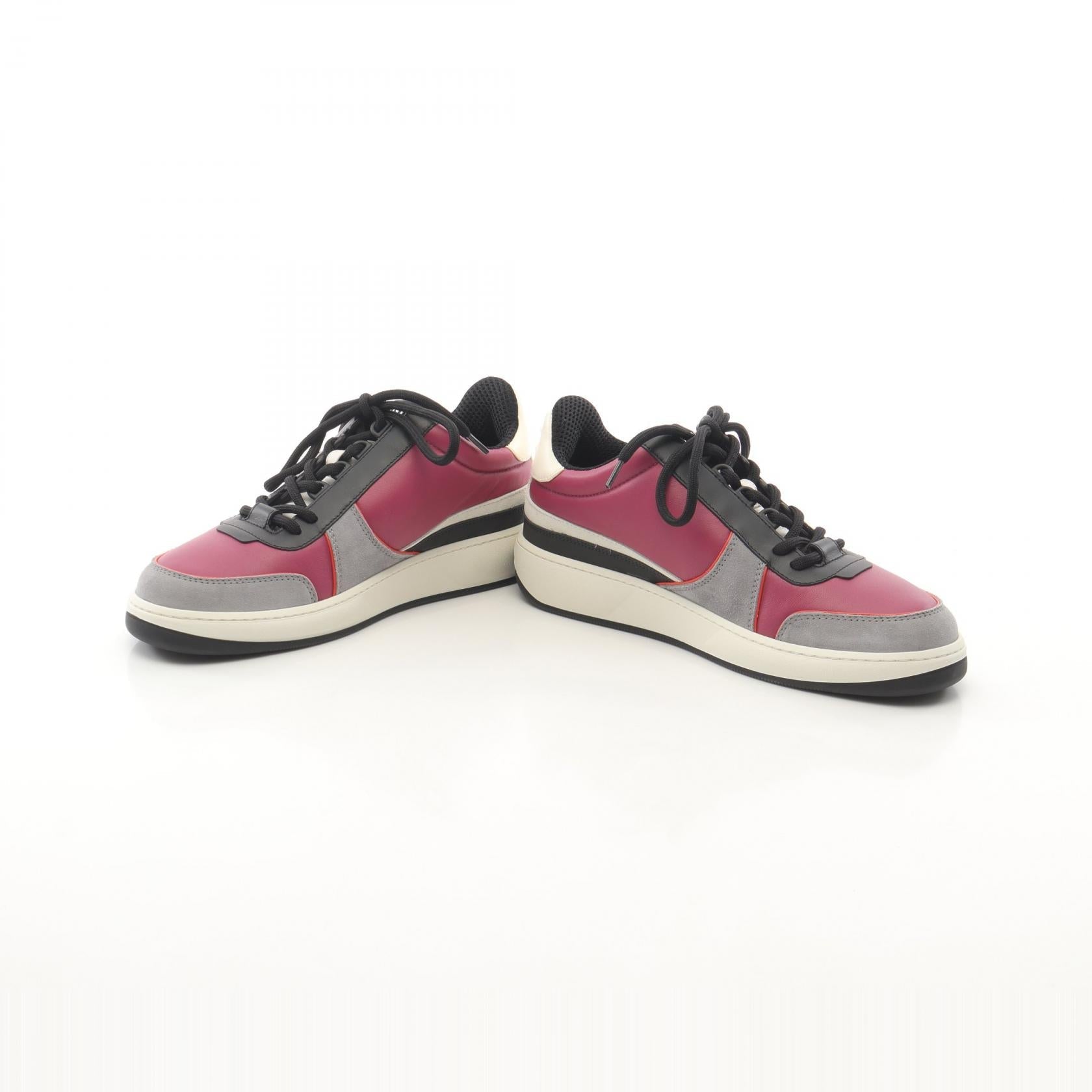 Chanel Coco Mark Leather Fabric Sneakers