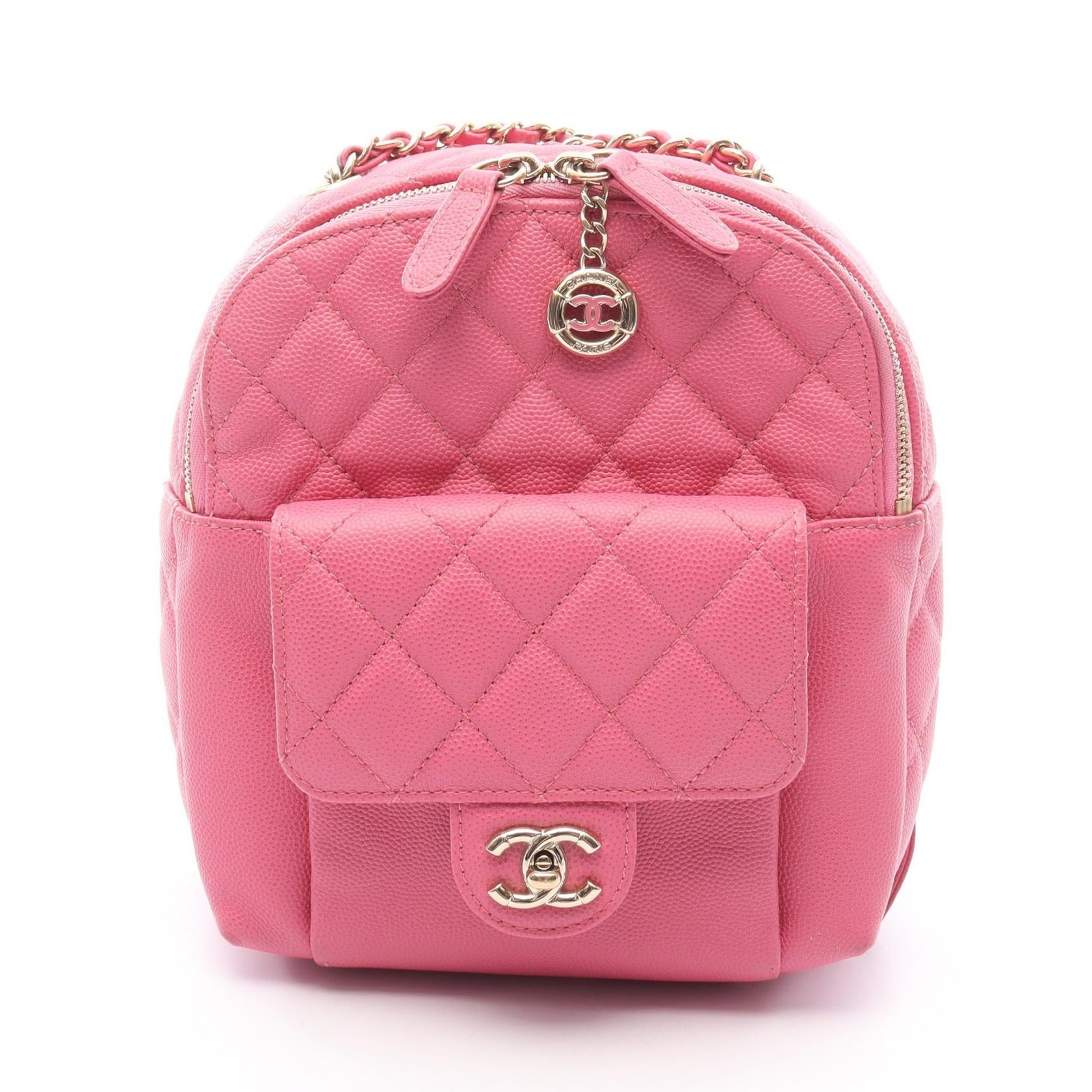 Chanel Matelasse Grained Calfskin Backpack