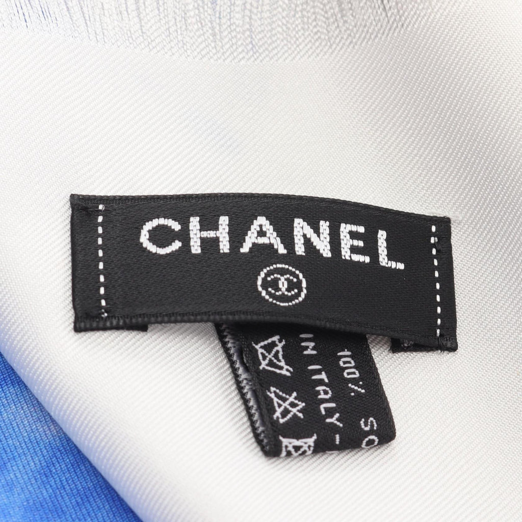 Chanel Coco Mark Logo Silk Scarf