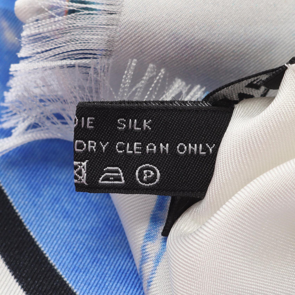 Chanel Coco Mark Logo Silk Scarf